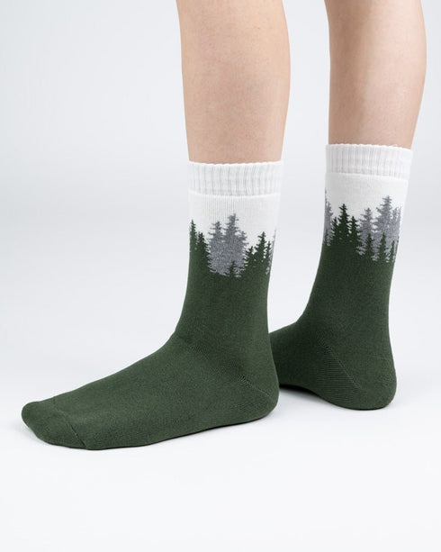 TreeSocks Cosy Double Forest Green